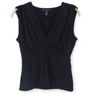 WHBM Deep V-neck Empire Waist Sleeveless Top‎ Size XS